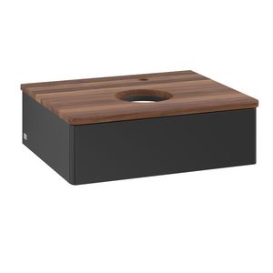 Wastafelonderkast Antao 600x190x500mm Black Matt Lacquer K07052PD