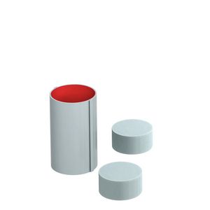 Schaal binnenzijde gecoat 81x150mm polyvinylchlorid grijs