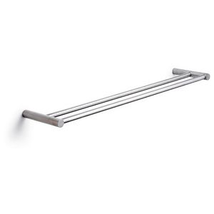 Handdoekhouder 60x12 cm dubbel RVS