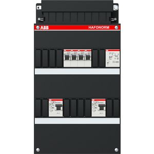 Installatiekast 4x achter 2x30mA + T 1-f