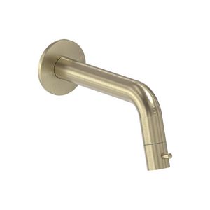 Wandtapkraan STILO 1/2" 186mm (90mm inkortbaar) geborsteld mat goud PVD MAY