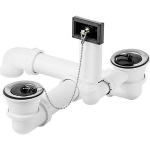 Af En Overloopgarnituur 1 1/2x70x170-330 kunststof/wit