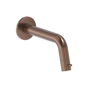 Wandtapkraan STILO 1/2" 186mm (90mm inkortbaar) geborsteld mat koper PVD MAY