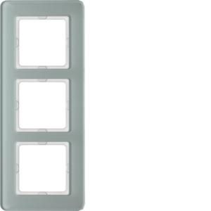 Afdekraam 3-v berker Q.7 Glas polarwit