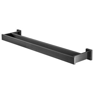Dubbele handdoekhouder grafiet 60cm EDGE