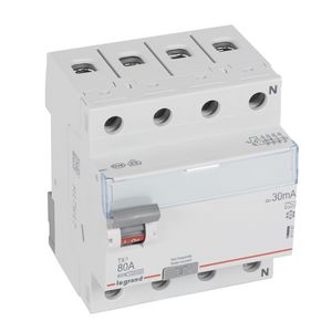 Aardlekschakelaar TX3 3-polig + N 80A 30mA