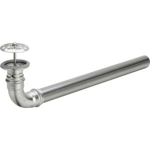 Afvoer Overloopgarnituur 63x35 chroomnikkelstaal/blank