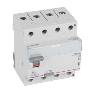 Aardlekschakelaar TX3 3-polig + N 25A 30mA