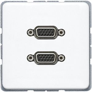 Afdekking alpin wit voor 2xVGA CD500