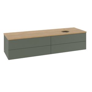 Wastafelonderkast Antao 1600x360x500mm L.Green Matt Lacquer K27151HL