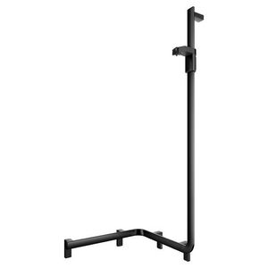 Douchegreep met douchestang rechts 550/531/1301mm zwart mat