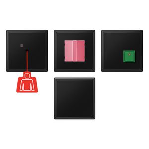 Miva-set LS range grafietzwart mat