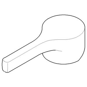 Greep Hendel 122x53x37mm chr