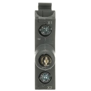 Verlichtingselement met LED geel bodem montage 110-130V AC