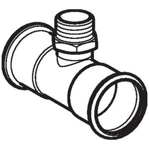 T-koppeling verlopend MAPRESS RVS 15x3/8"bt.x15mm