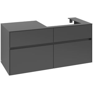 Wastafelonderkast Collaro 1200x548x500mm Graphite C08300VR