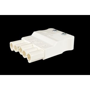 Steker vlak, 5-polig 1,5mm² male wit VVE=10