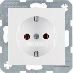 Wandcontactdoos RA steek berker S.1/B.3/B.7 polar wit glans