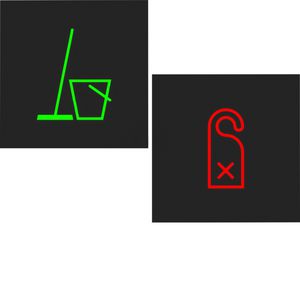 Tweekleurige folie voor LED-signaalinzetstuk met symbool A.x