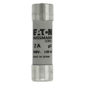 Zekering laagspanning 2A AC 500V 14x51 gL/gG met sla VVE=10