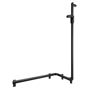 Douchegreep met douchestang rechts 850/531/1301mm zwart mat