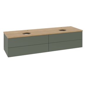 Wastafelonderkast Antao 1600x360x500mm L.Green Matt Lacquer K28051HL