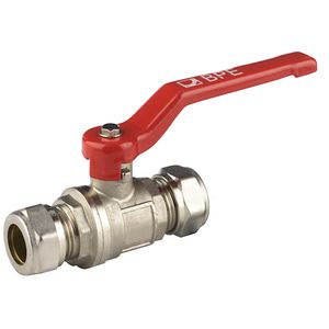 Kogelkraan vern. hendel 15mm knel