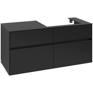 Wastafelonderkast Collaro 1200x548x500mm Volcano Black C08300VL