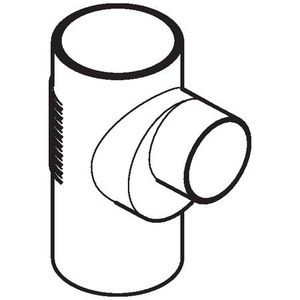 T-stuk verlopend 88,5° 160x110x160mm polyethyleen (PE) Silent-db20 geluidsarm