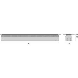 Inbouwdoos L 842mm
