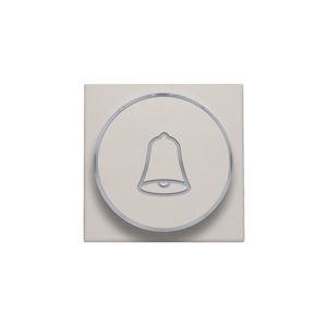Afwerkingsset doorschijnende ring/belsymbool 6A lightgrey