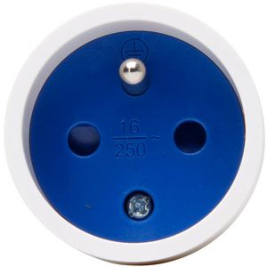 Contrastekker PA SH PVC wit VVE=5