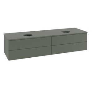 Wastafelonderkast Antao 1600x360x500mm L.Green Matt Lacquer K28110HL