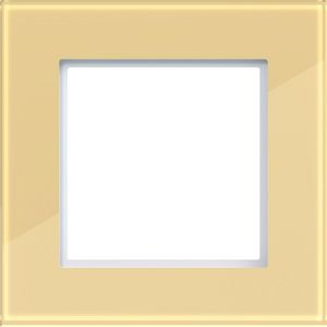 LED-afdekraam 1-voudig, A.8, gilded glass, glanzend glas