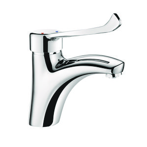 Wastafelmengkraan h.85 l.135 zonder trekplug hygien. hendel