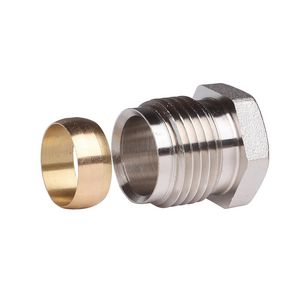 Klemset staal/CU 1/2" x 15mm