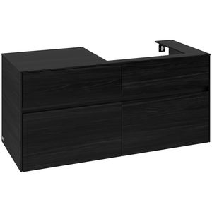 Wastafelonderkast Collaro 1200x548x500mm Black Oak C08300AB