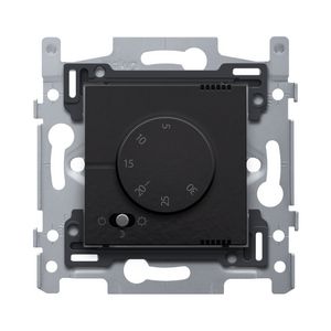 Elektronische thermostaat piano black coated