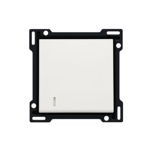 Afwerkingsset lens enkelvoudige schakelaar/knop white