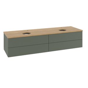 Wastafelonderkast Antao 1600x360x500mm L.Green Matt Lacquer K28151HL