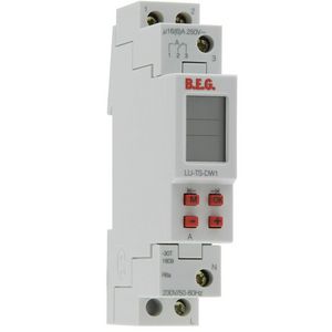 Tijdschakelklokken DW1 DIN-rail montage IP20 1Kanaal