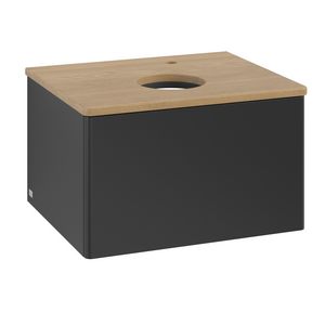 Wastafelonderkast Antao 600x360x500mm Black Matt Lacquer L29051PD