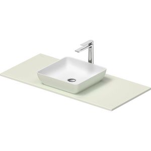 SIVIDA #268019 wastafelblad incl. opzetkom buitenzijde lichtgroen mat binnenzijde wit mat 1080mm