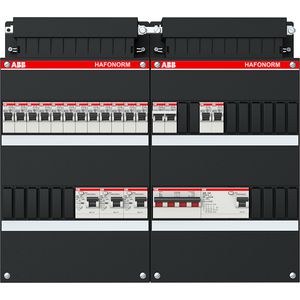 Groepenkast 3-fase 1 40A 4P ALS 40A 2P 30mA 1SPF006909F2722