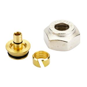 Knelfitting VPE G 3/4" 12mmx2 vernikkeld VVE=10