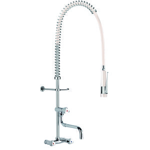 Voorspoelkolom wit +muurmengkrn, sproeier 433003, tapkrn