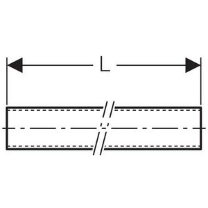Lengte a 5mtr. PE draagbuis profiel 30x30x2mm