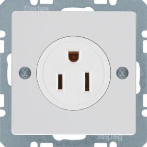 Wandcontactdoos RA USA/CANADA NEMA 5-15 R berker Q.1/Q.3/Q.7