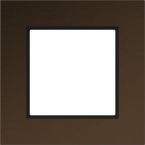 LED-afdekraam 1-voudig, A.8, dawn alu, geborsteld aluminium