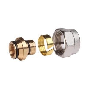 Knelfitting v. Alupex G 3/4" 3/4" DN20mmx2 vernikkeld VVE=10